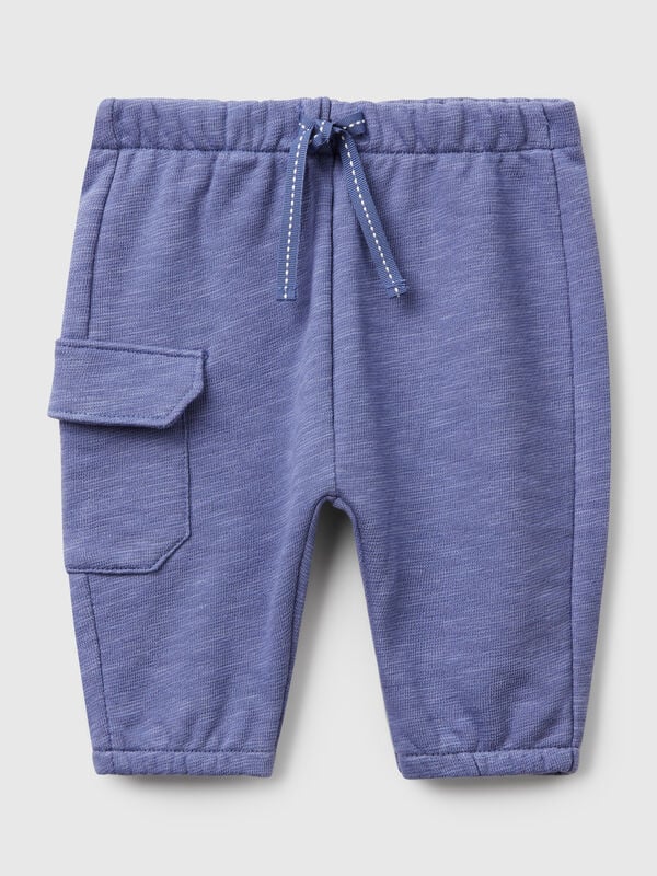Pantaloni in spugna con taschino Baby