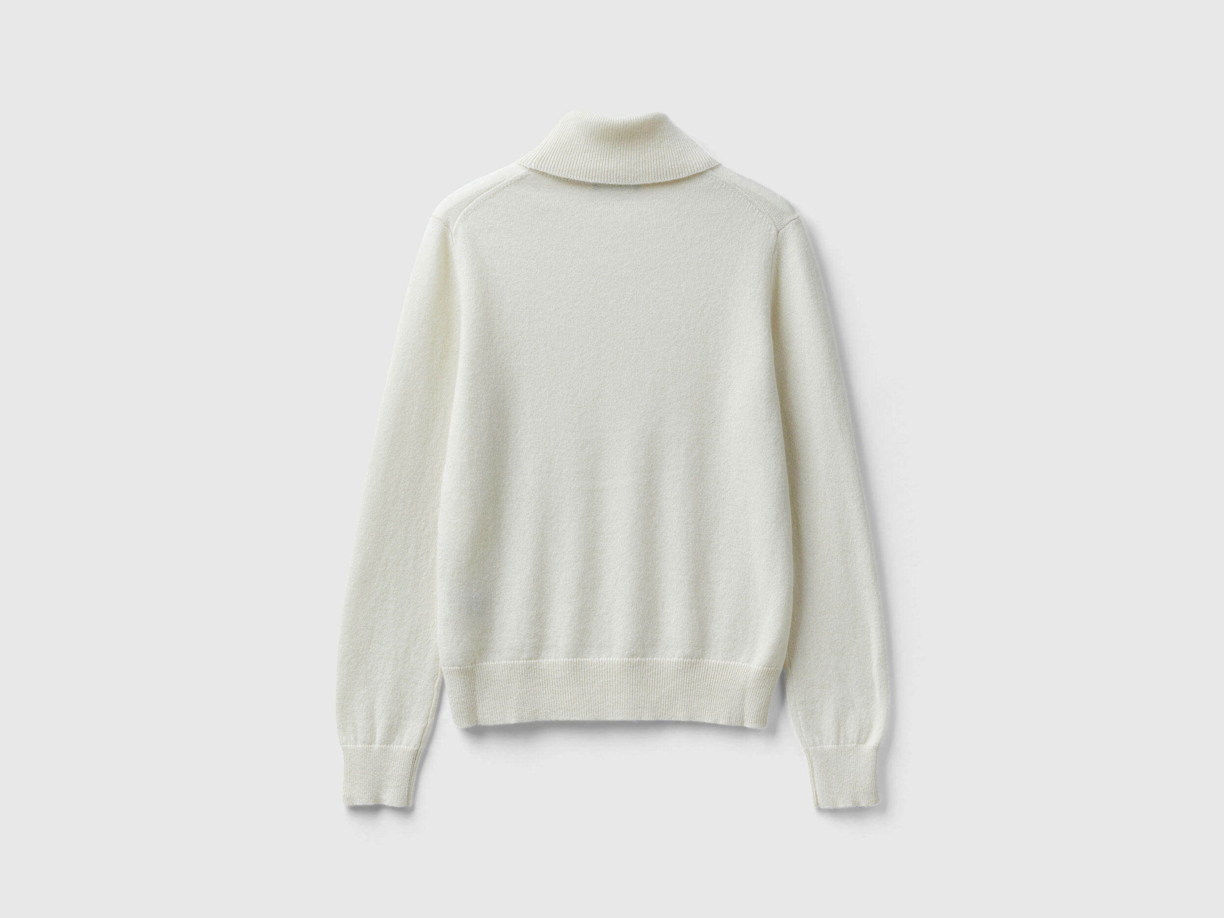 Dolcevita bianco panna in puro cashmere Bianco Panna Donna Benetton
