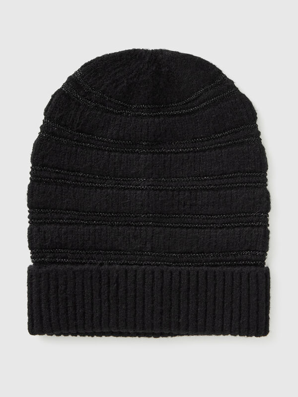 Berretto con lurex Donna