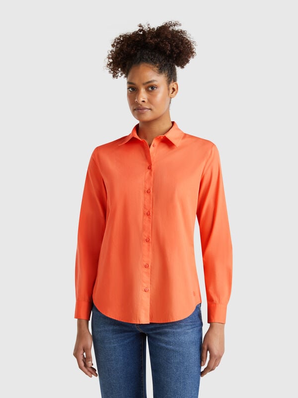 Camicia regular fit in cotone Donna
