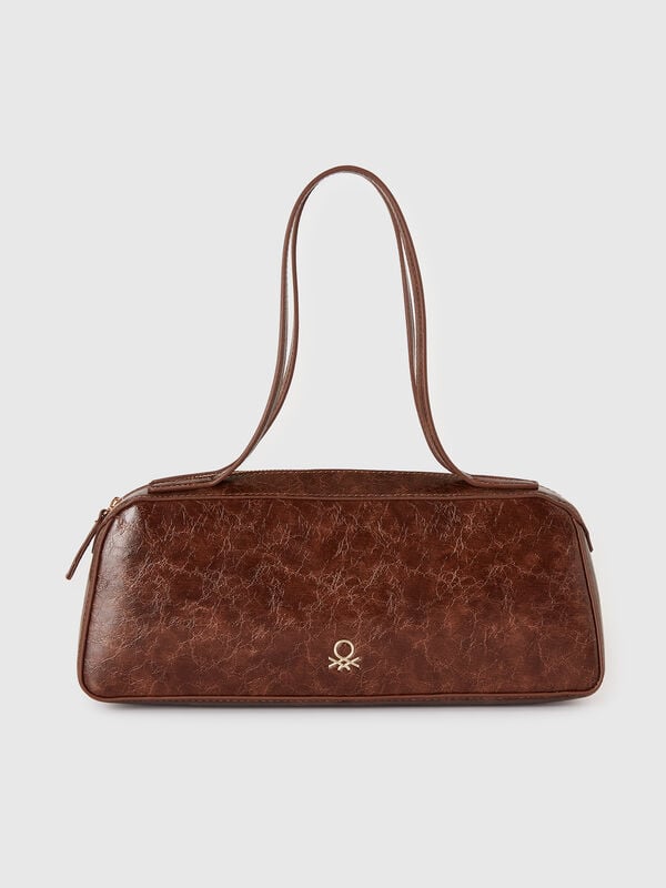 Borsa a spalla in tessuto spalmato Donna