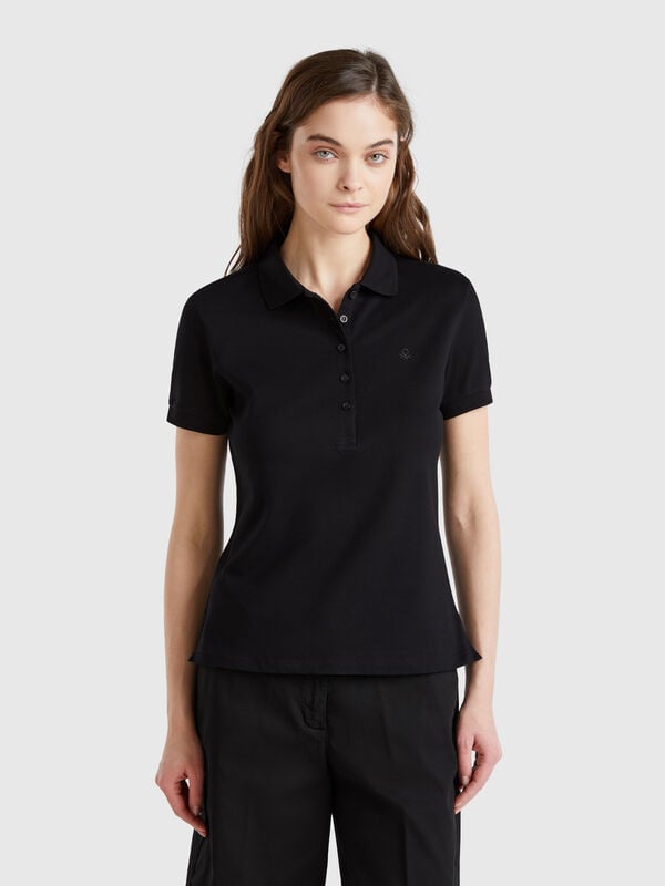 Polo slim fit in cotone stretch Donna
