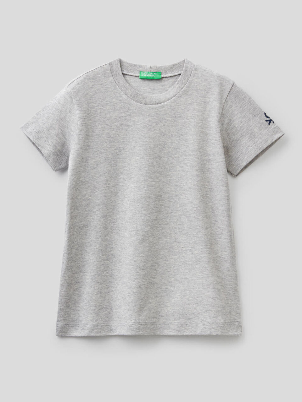 T-shirt in cotone biologico con stampa logo image number 1