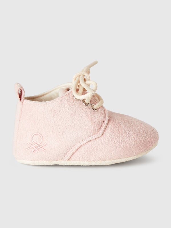 Scarpine effetto scamosciato Baby