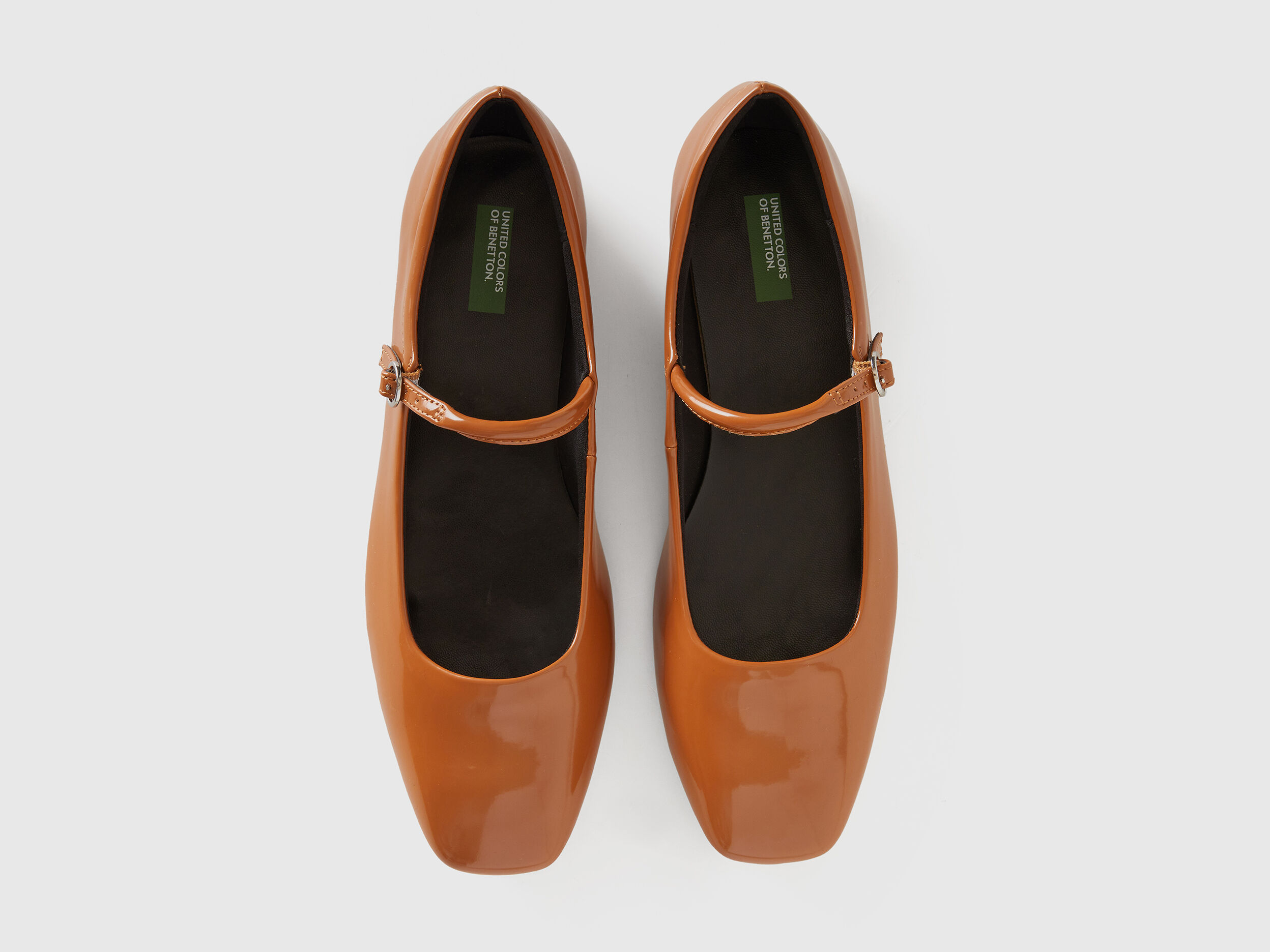 Ballerine con cinturino Marrone Benetton