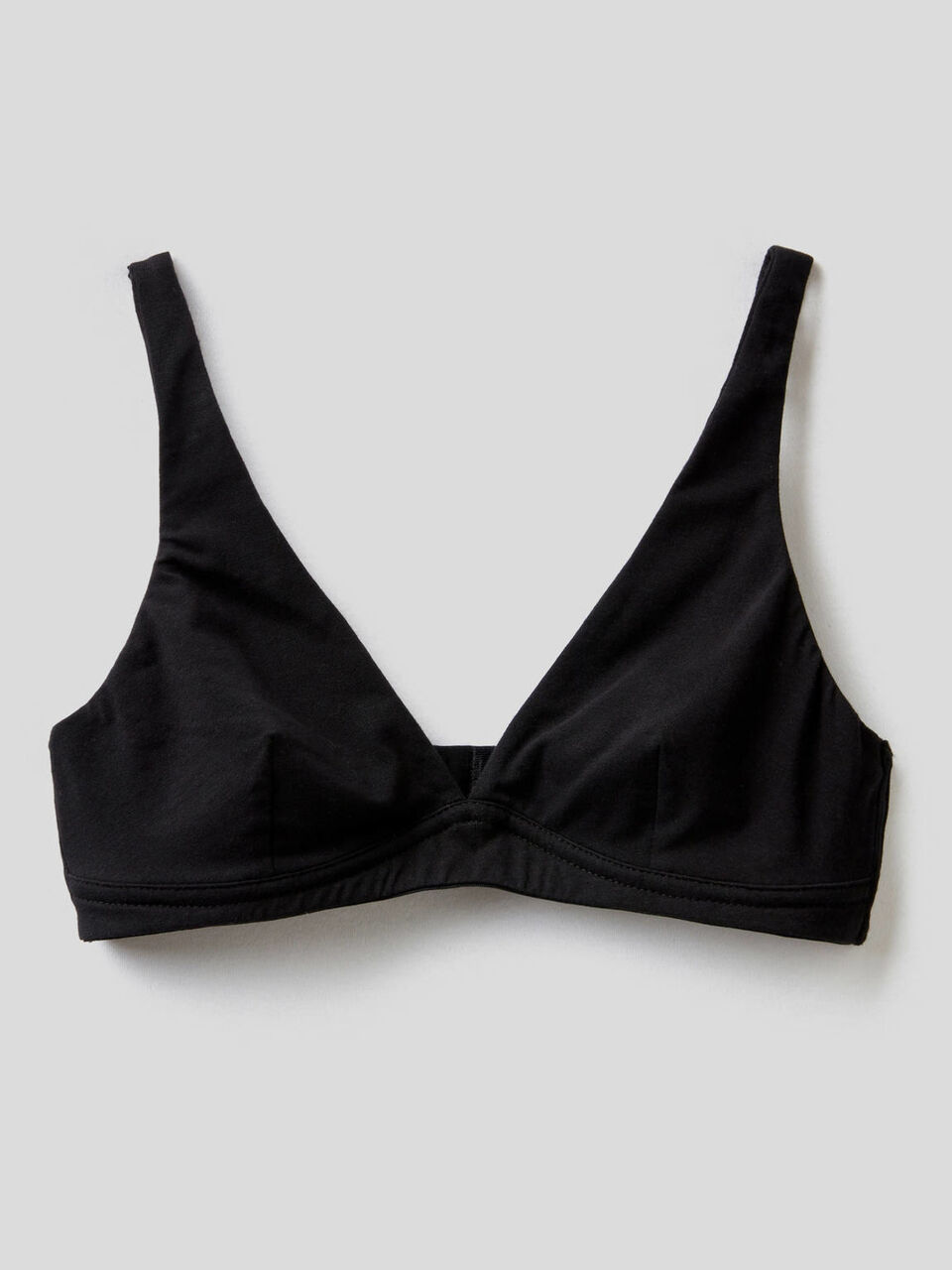 Reggiseno a vela in cotone bio stretch image number 1