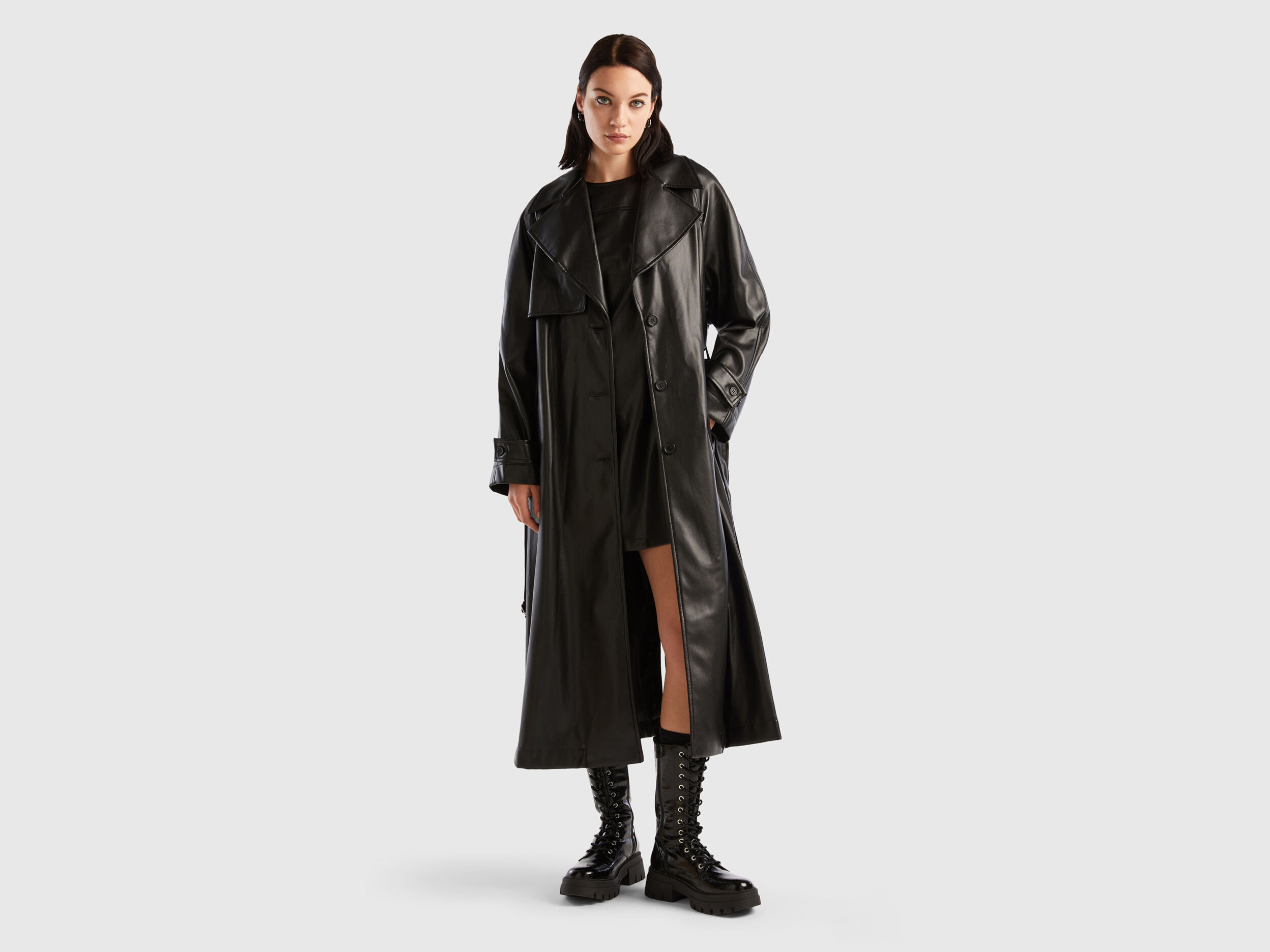 Trench donna benetton sales