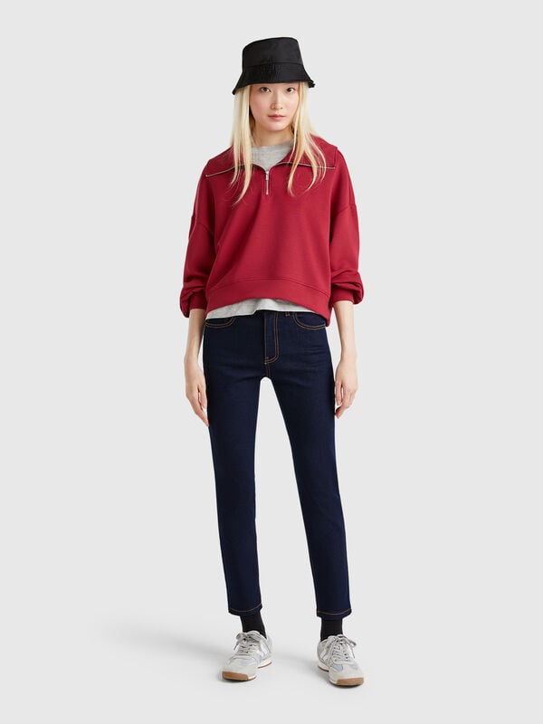 Jeans slim fit a vita alta Donna