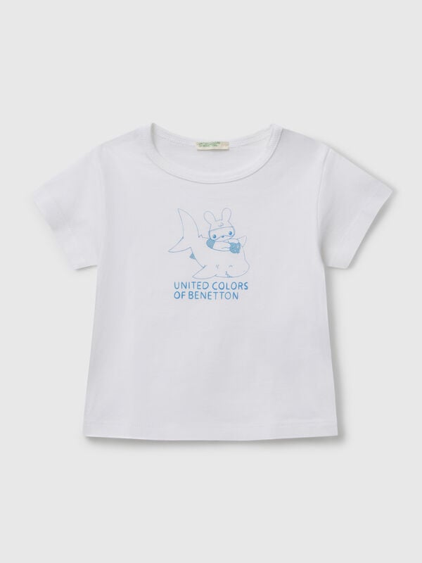T-shirt manica corta con stampa Baby