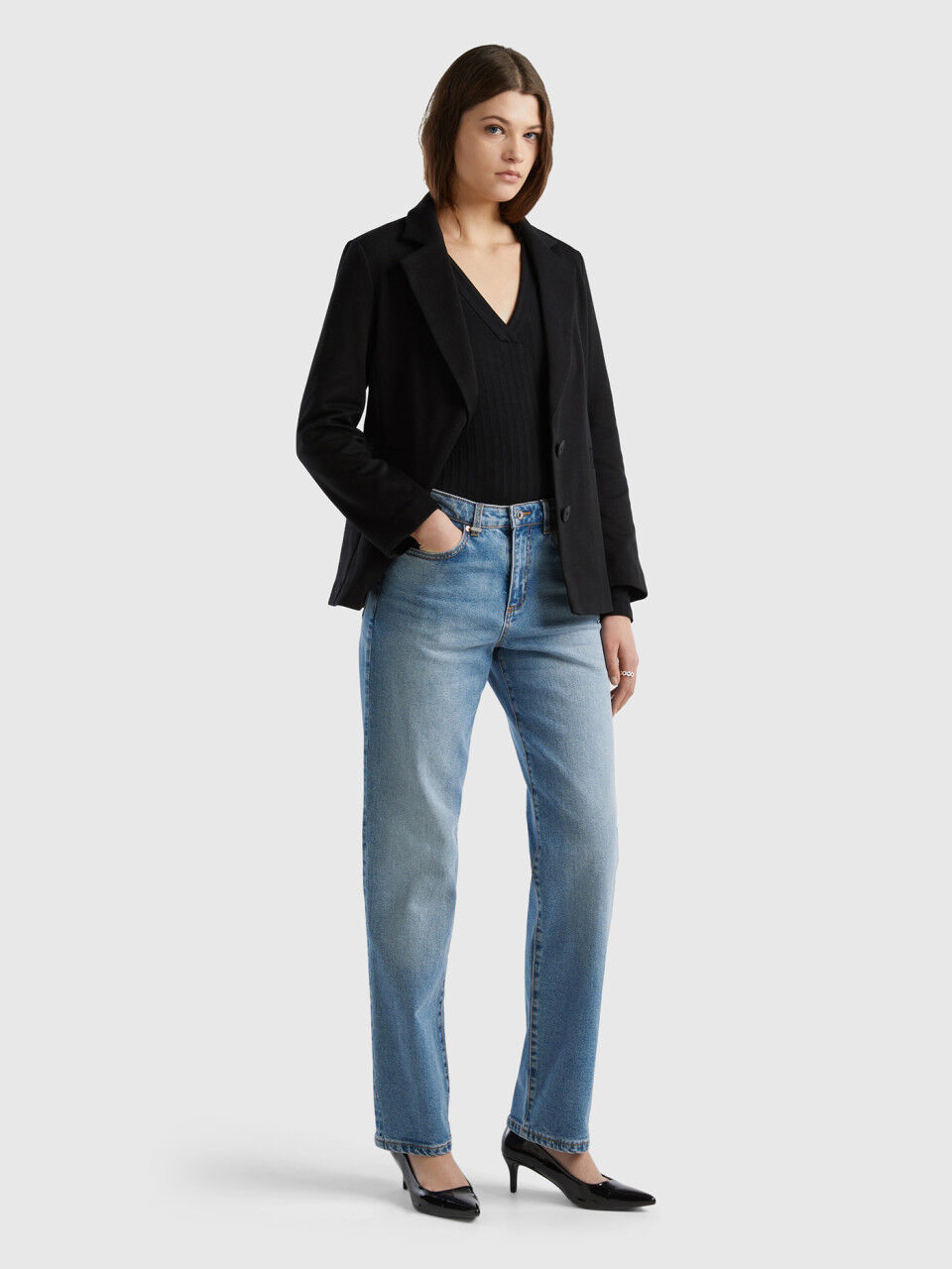 Jeans regular donna outlet