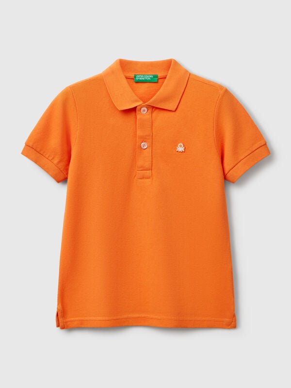 Polo manica corta in puro cotone Bambino