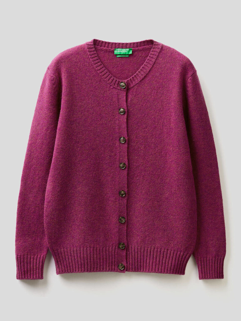 Cardigan in pura lana Shetland image number 1