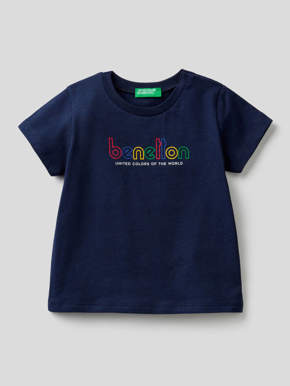 T-shirt stampa logo in cotone biologico image number 1