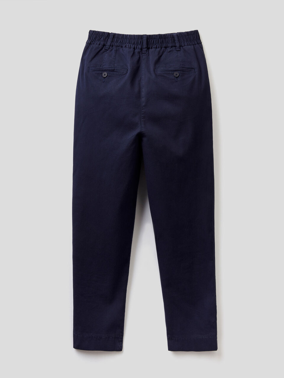 Pantaloni tinta unita in cotone stretch image number 2