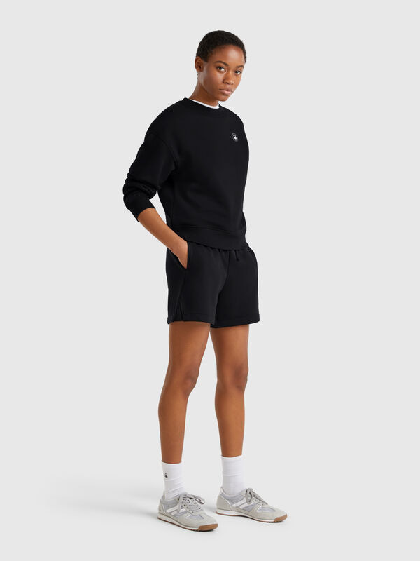 Shorts con elastico logato Donna