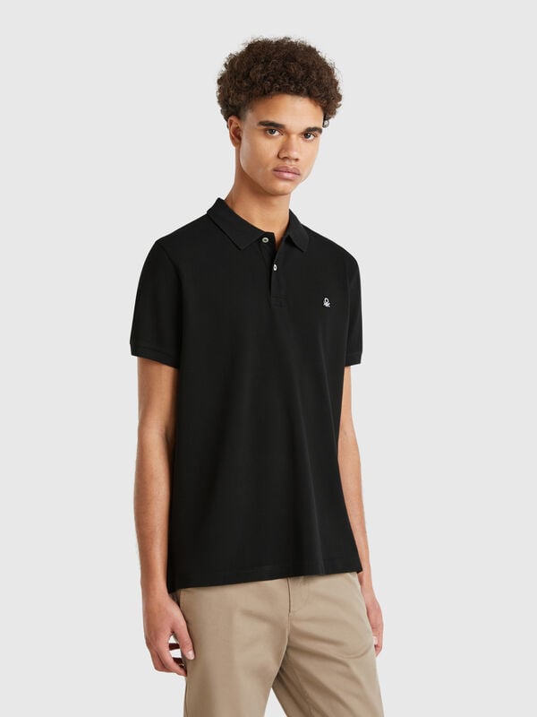 Polo regular fit nera Uomo
