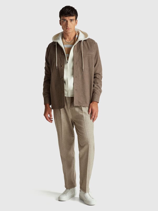 Joggers in flanella Uomo