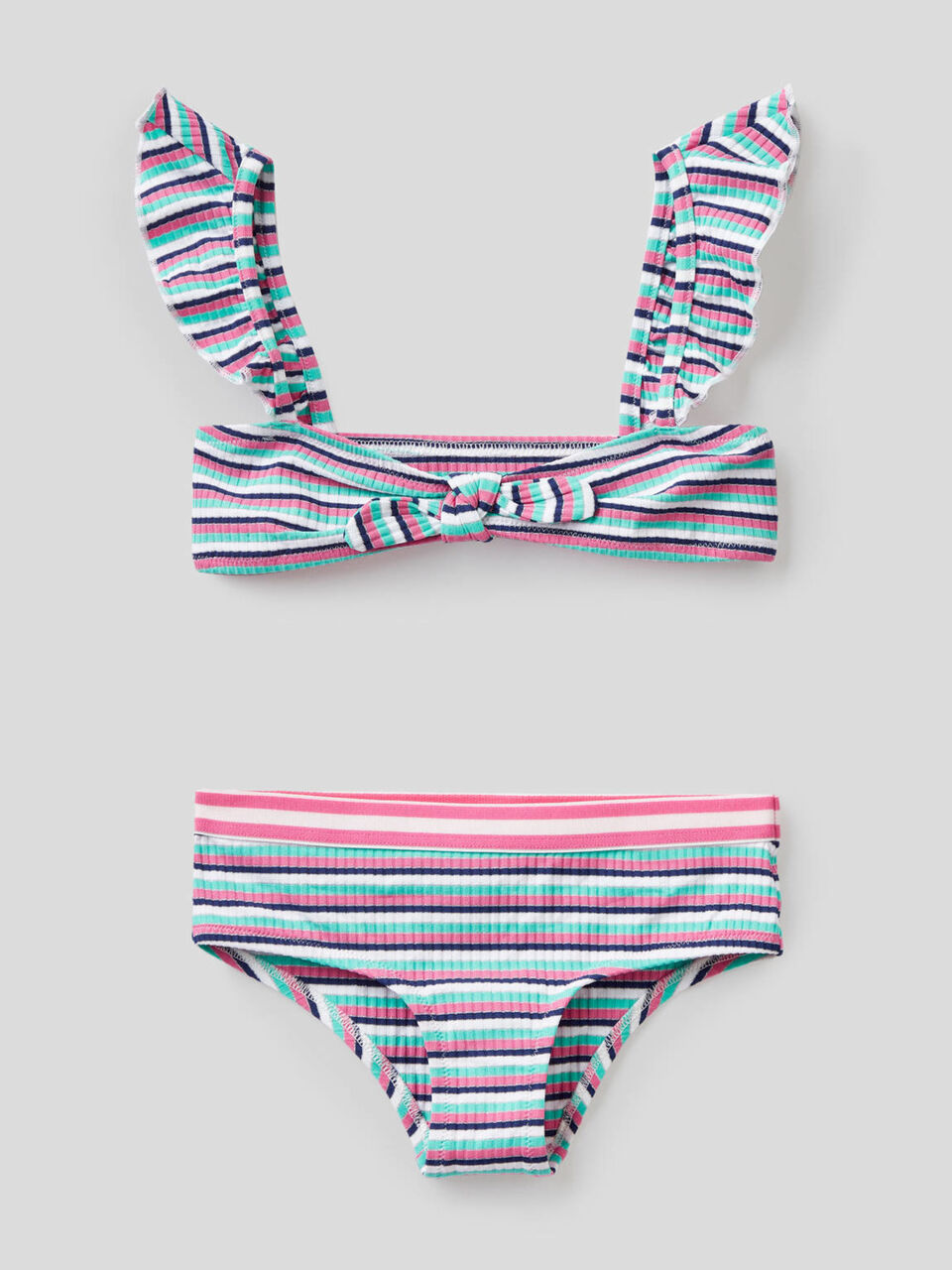 Bikini a righe multicolor image number 1