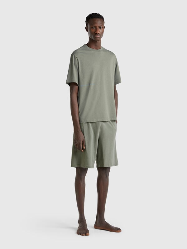 Shorts con elastico logato Uomo