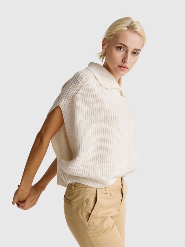 Mantella con collo alto Donna