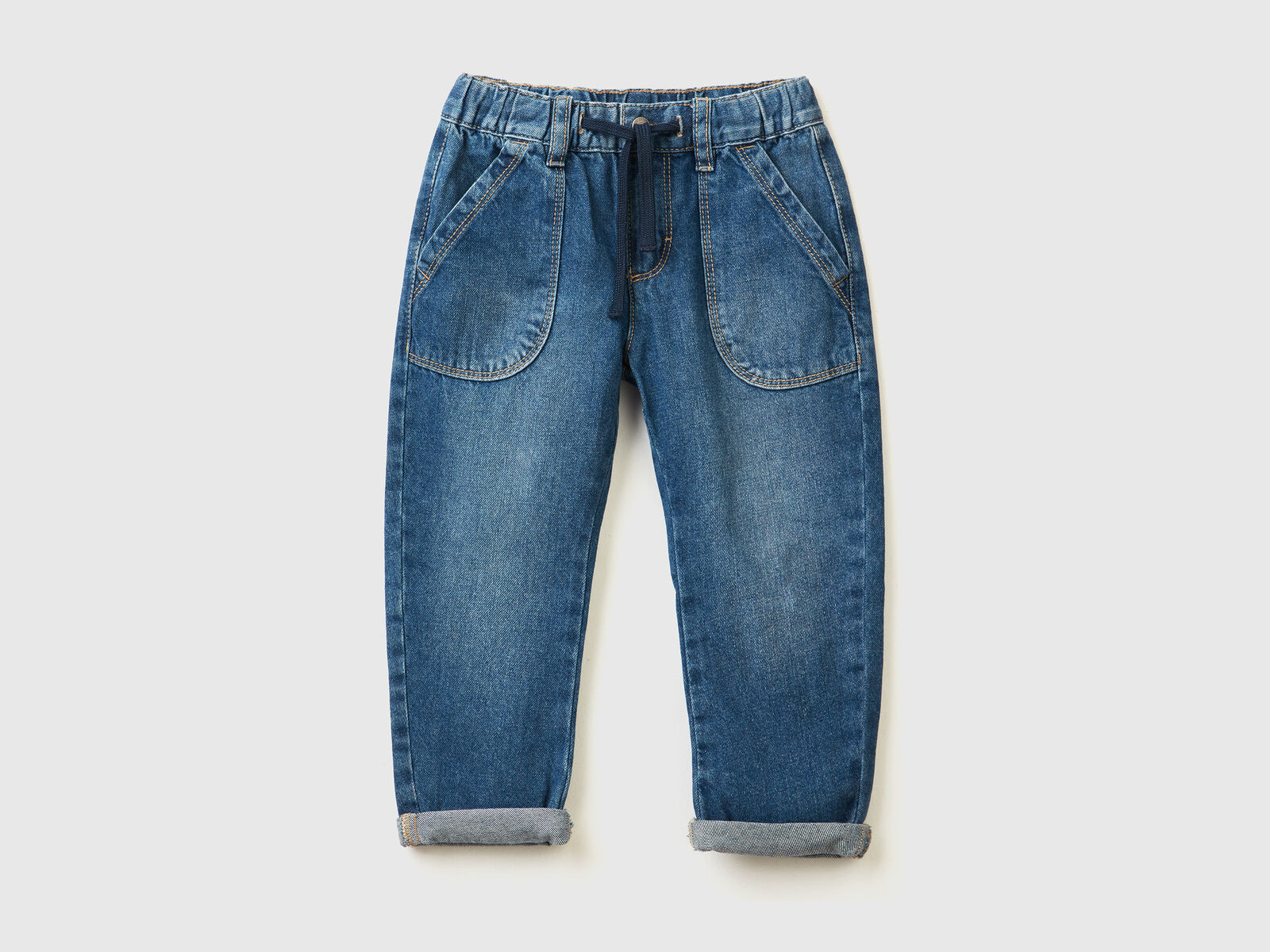 Jeans blu da bambino 100% cotone