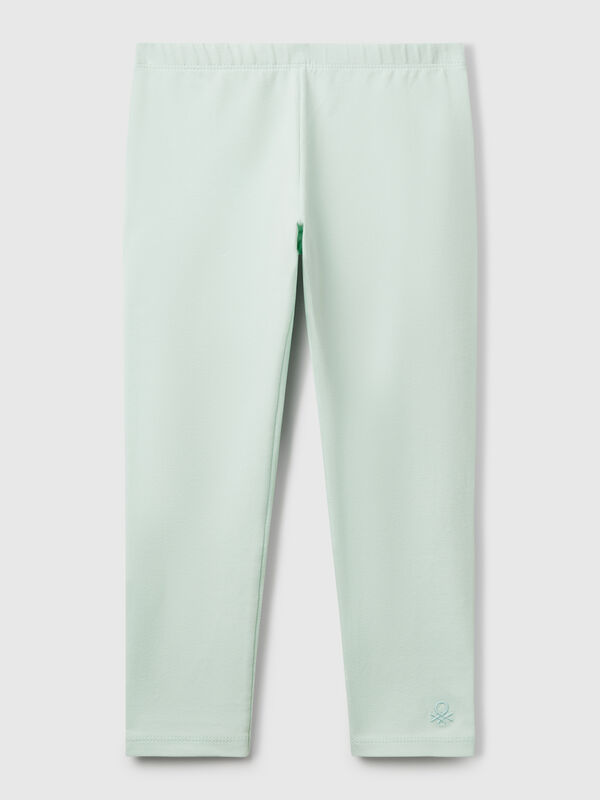 Leggings in cotone stretch Bambina