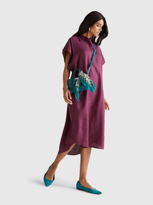 Abito midi in puro lino Donna