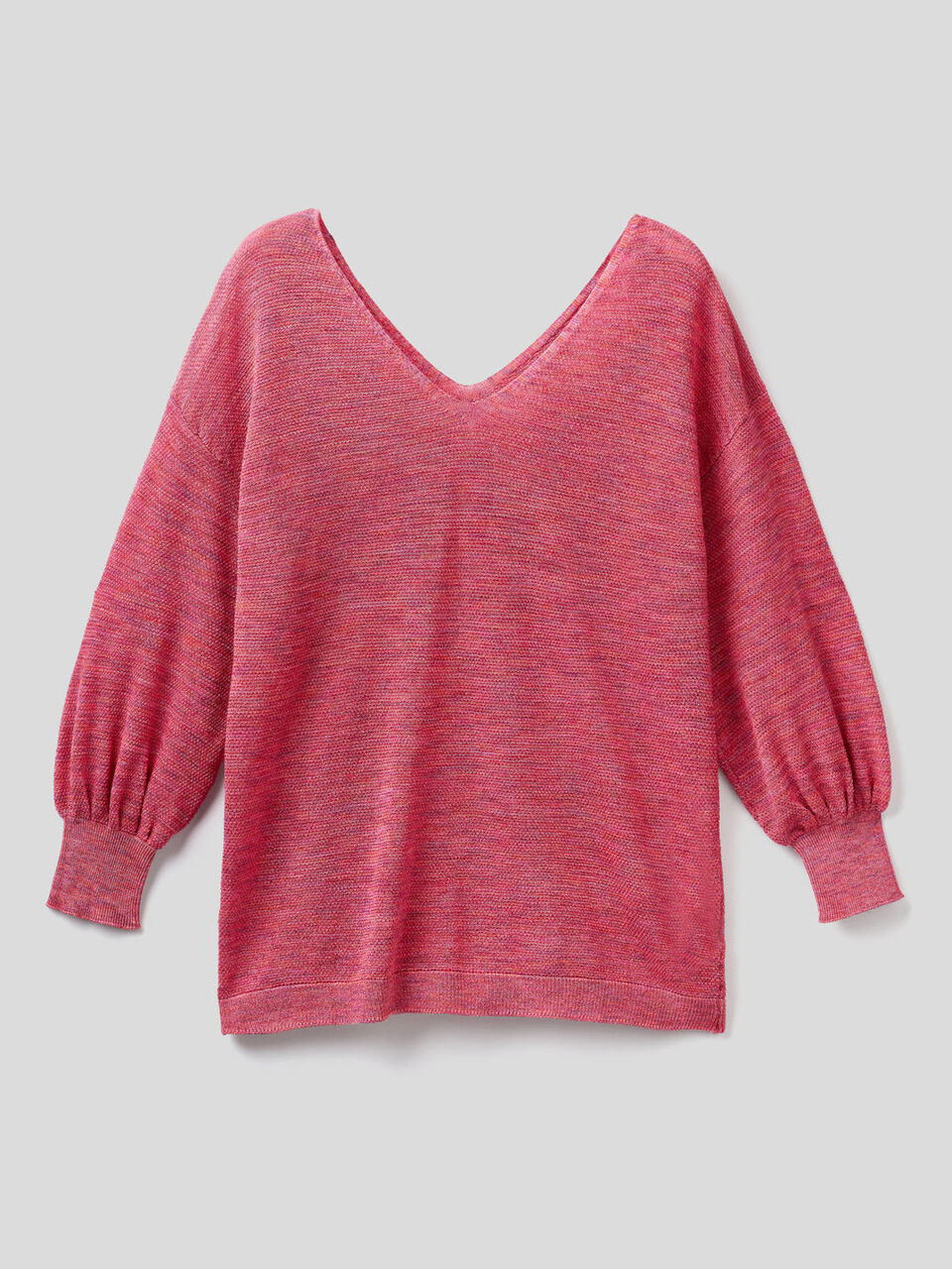 Maglia con scollo a V davanti e dietro image number 1
