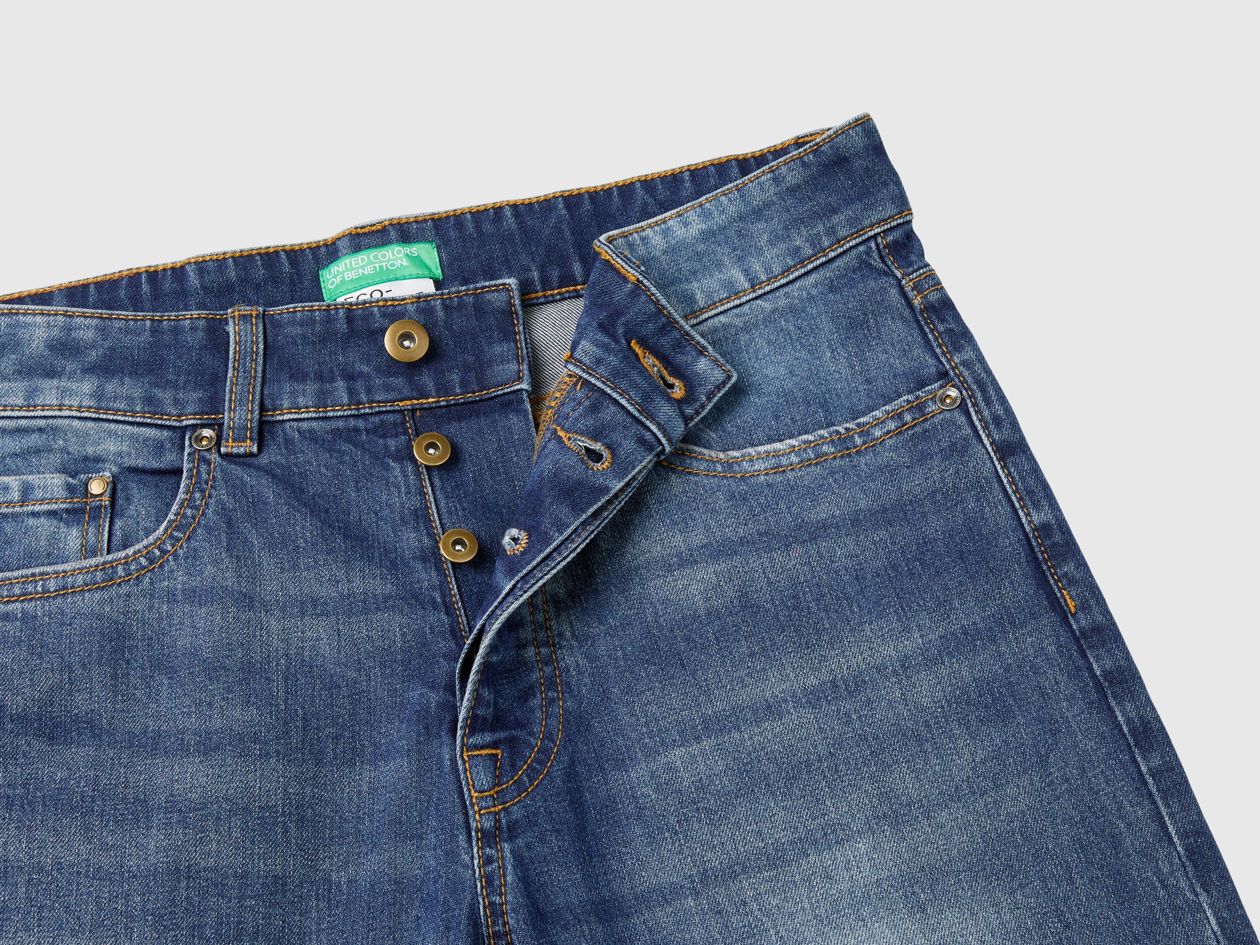 Jeans slim fit cinque tasche Blu Benetton