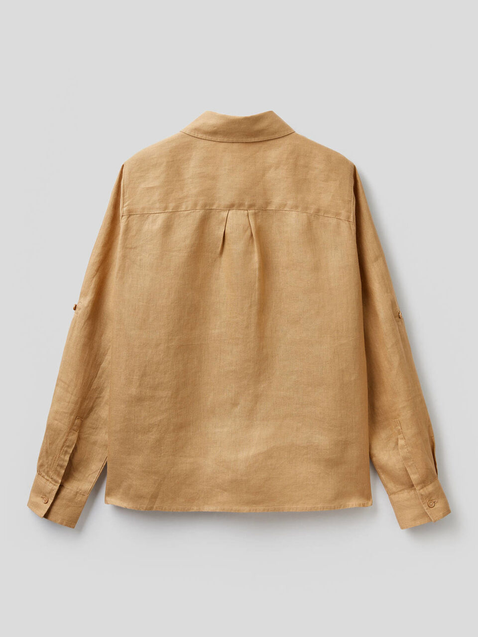 Camicia a manica lunga in puro lino image number 2