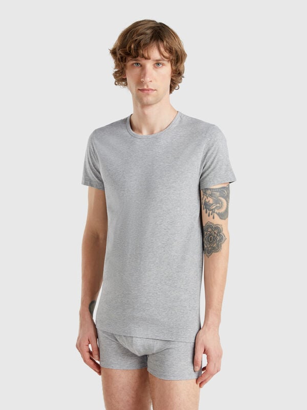 T-shirt in cotone stretch Uomo