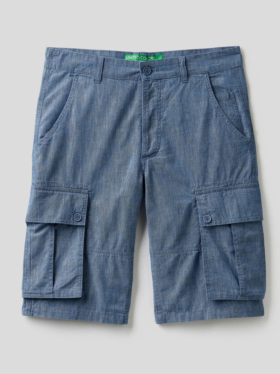 Bermuda cargo effetto jeans image number 1