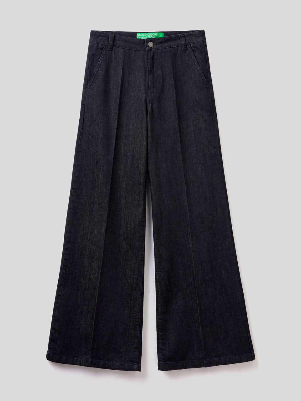 Jeans a zampa in cotone stretch image number 1