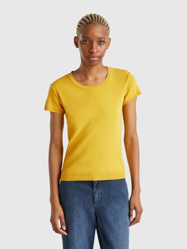 Maglia a manica corta in 100% cotone Donna
