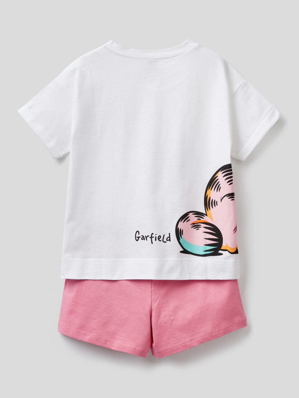 Pigiama t-shirt e shorts con stampa Garfield image number 2