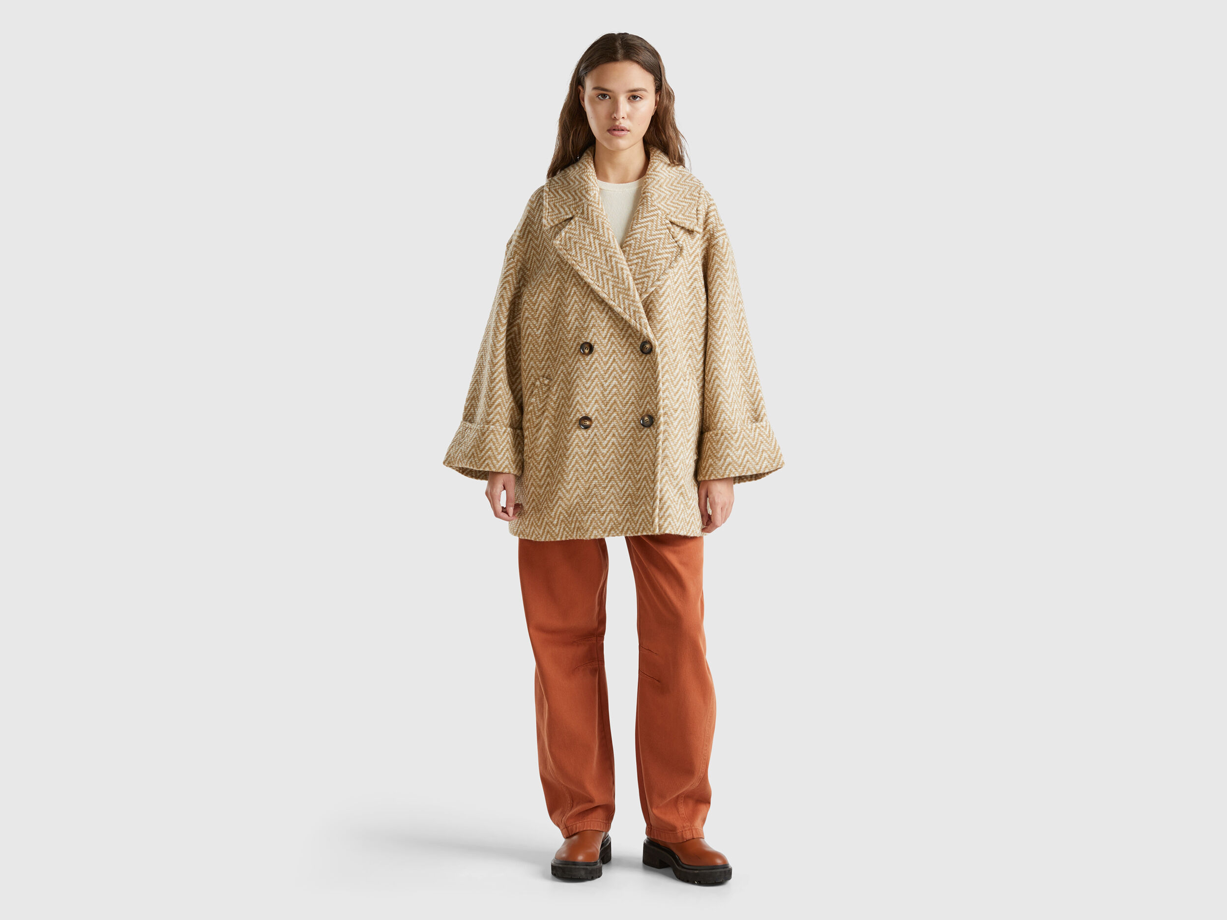 Cappotti donna benetton hot sale