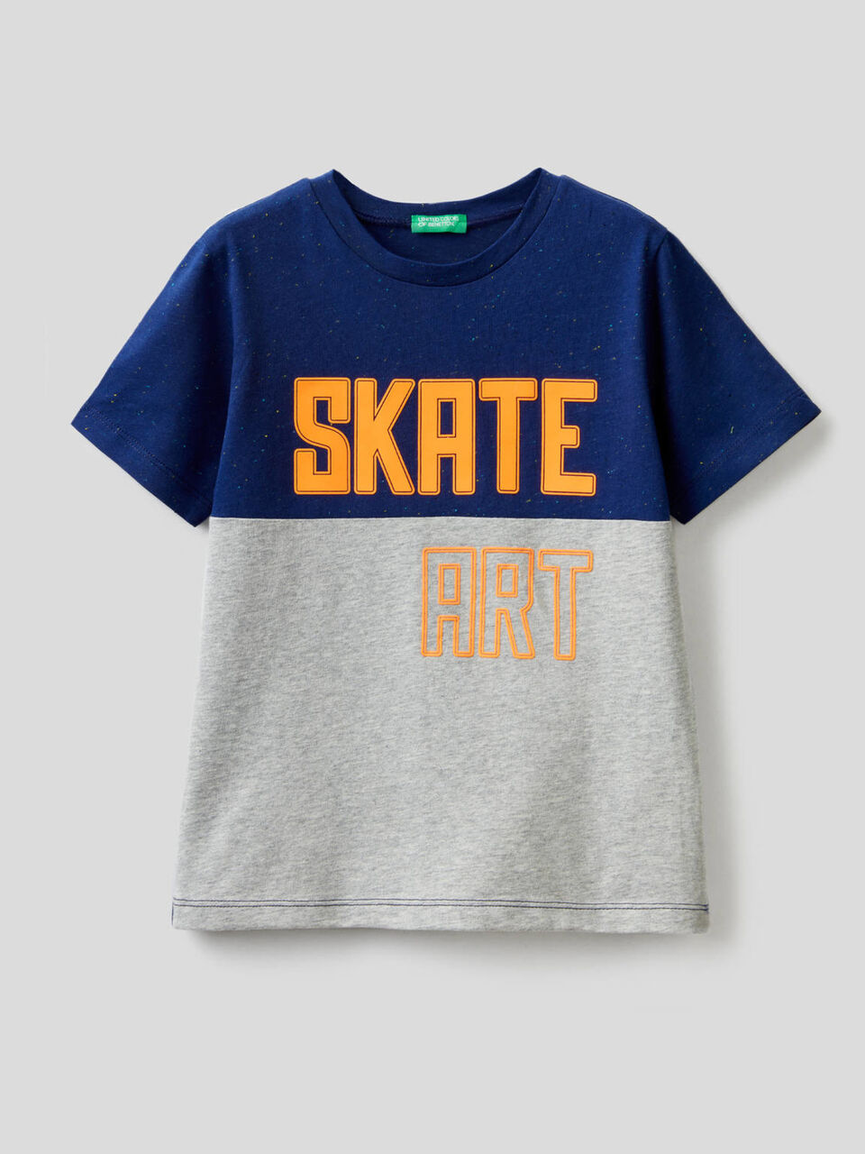 T-shirt bicolor con stampa image number 1