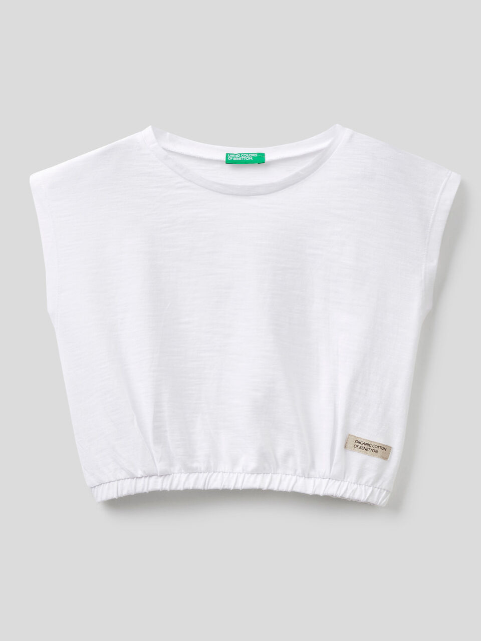 T-shirt cropped in puro cotone bio image number 1
