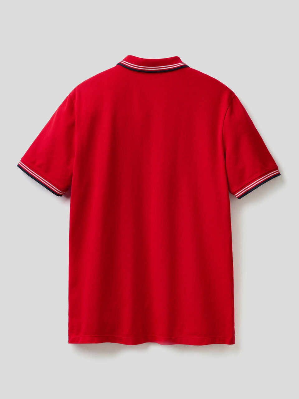 Polo a manica corta in cotone stretch image number 2