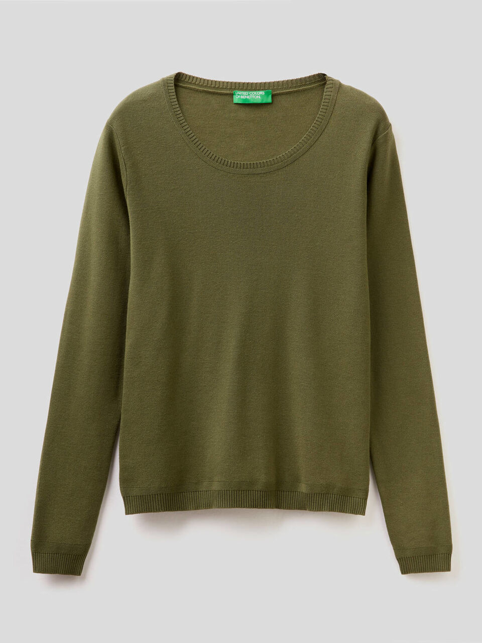 Maglia girocollo in puro cotone image number 1