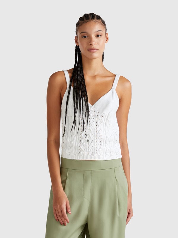 Top crochet Donna