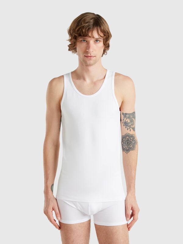 Canotta in cotone stretch Uomo