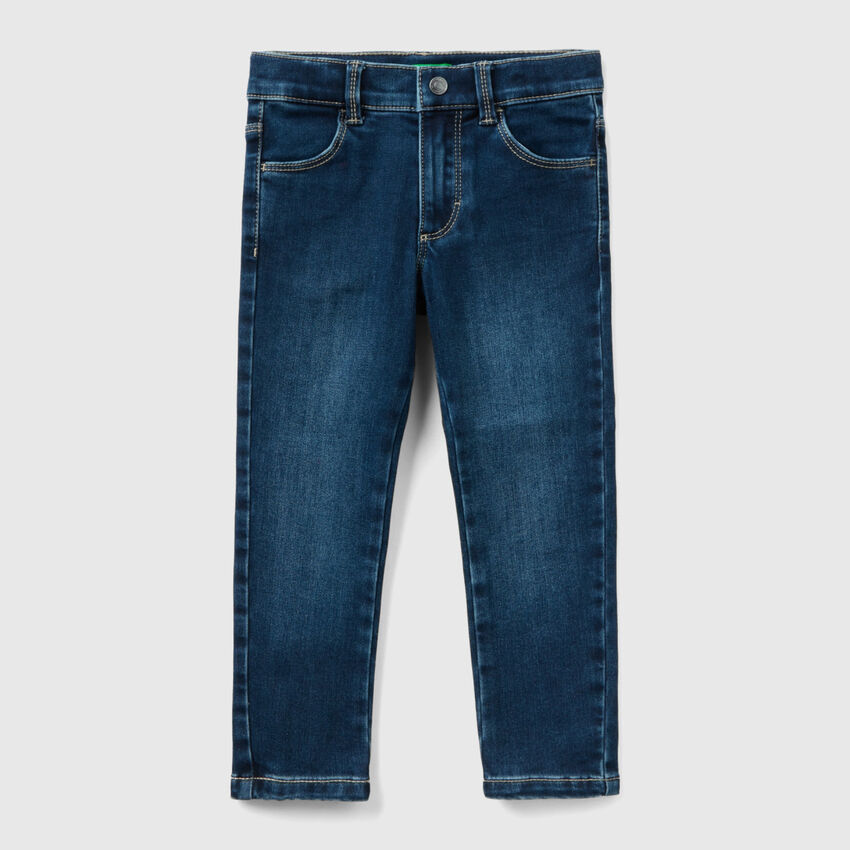 Jeans termici skinny fit Blu Bambina