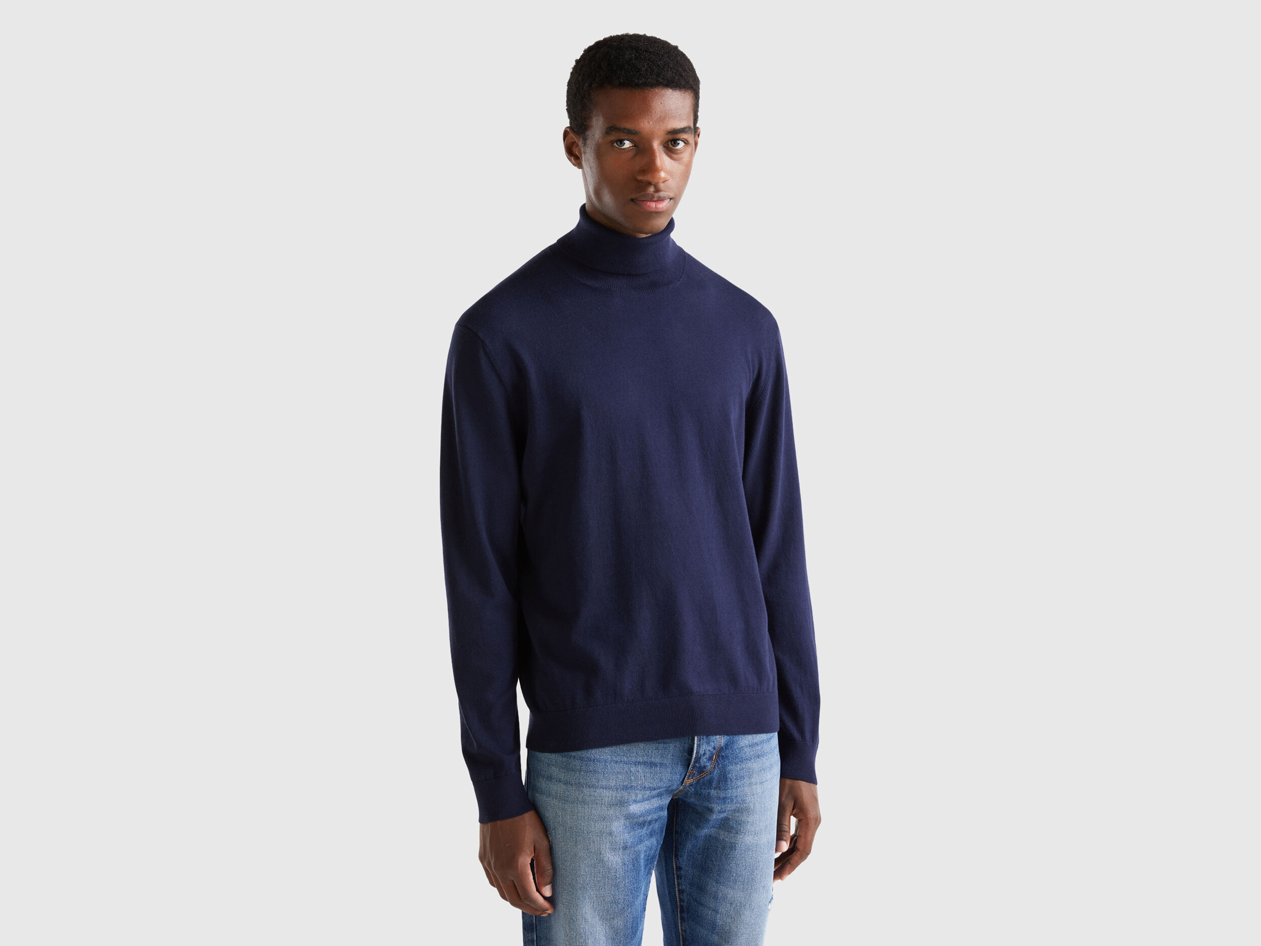 Dolcevita uomo blu shop