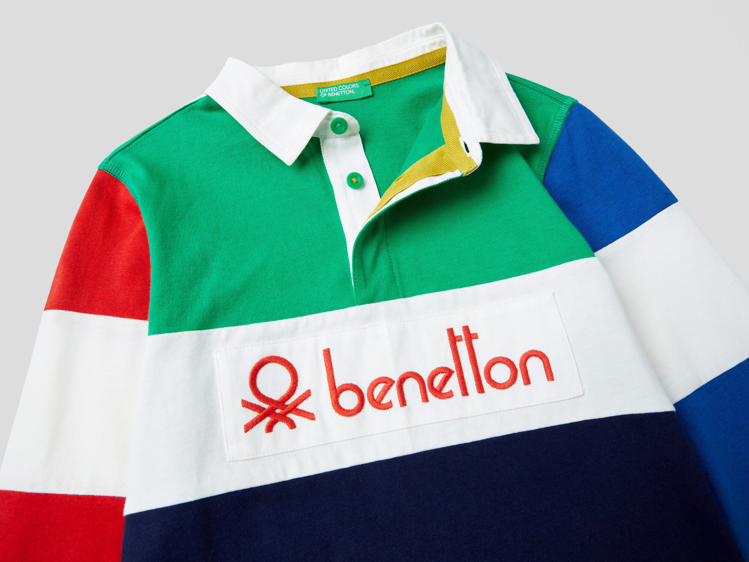 Polo Rugby In 100% Cotone United Colors of Benetton Abbigliamento Top e t-shirt T-shirt Polo 