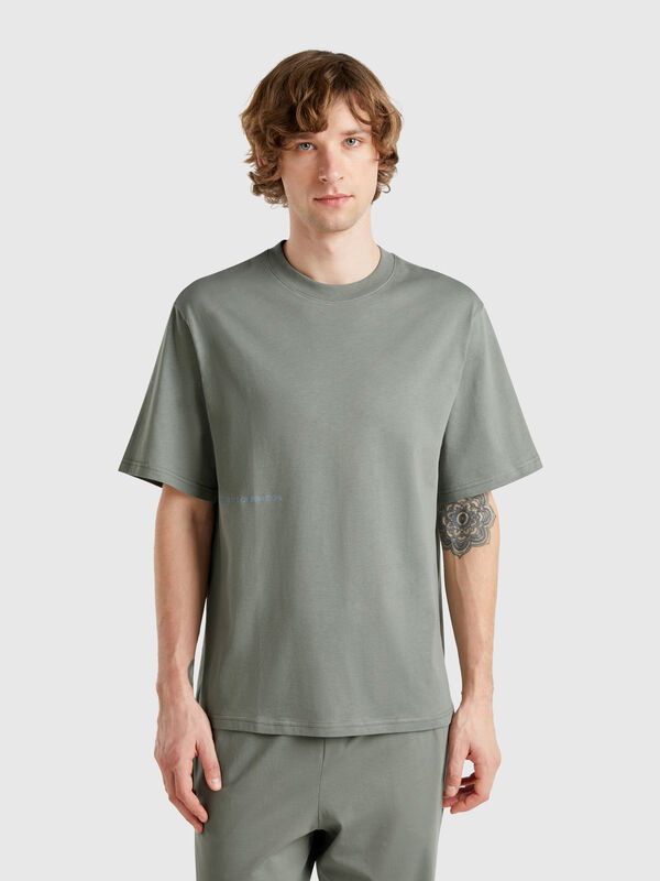 T-shirt con stampa logo Uomo