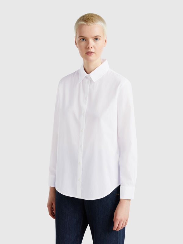 Camicia regular fit in cotone leggero Donna