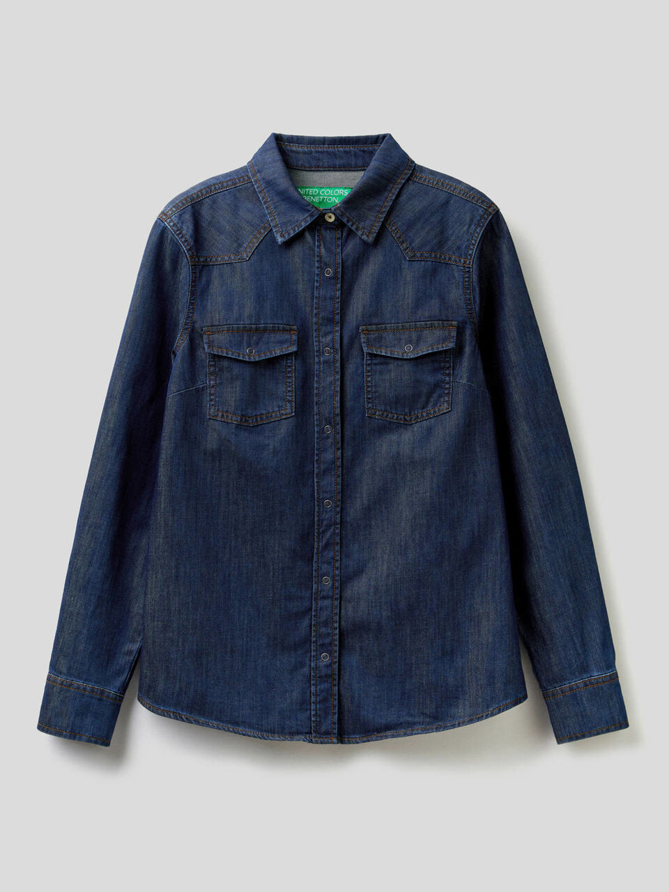 Camicia di jeans stile western image number 1