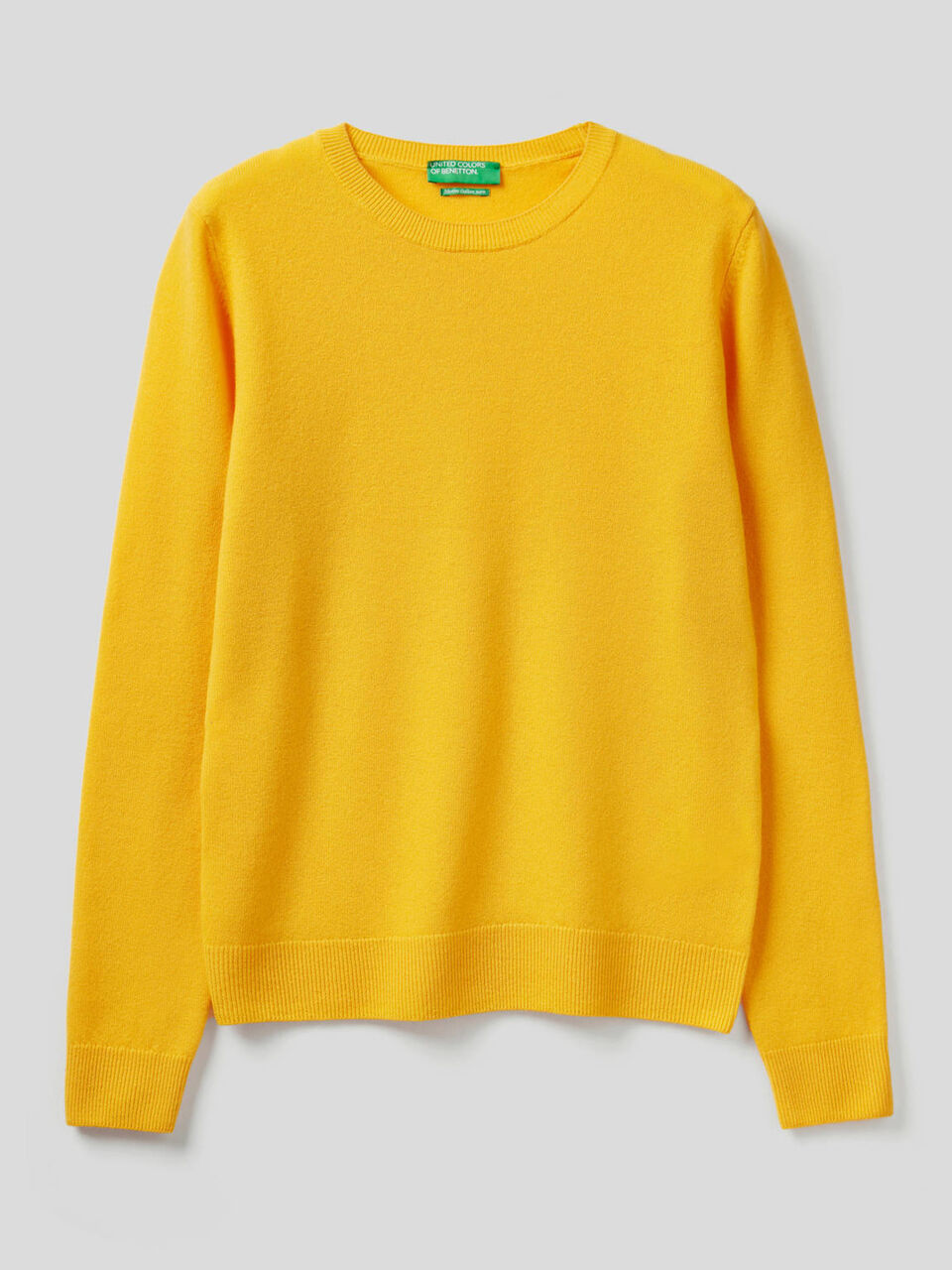 Maglia girocollo in pura lana vergine image number 1