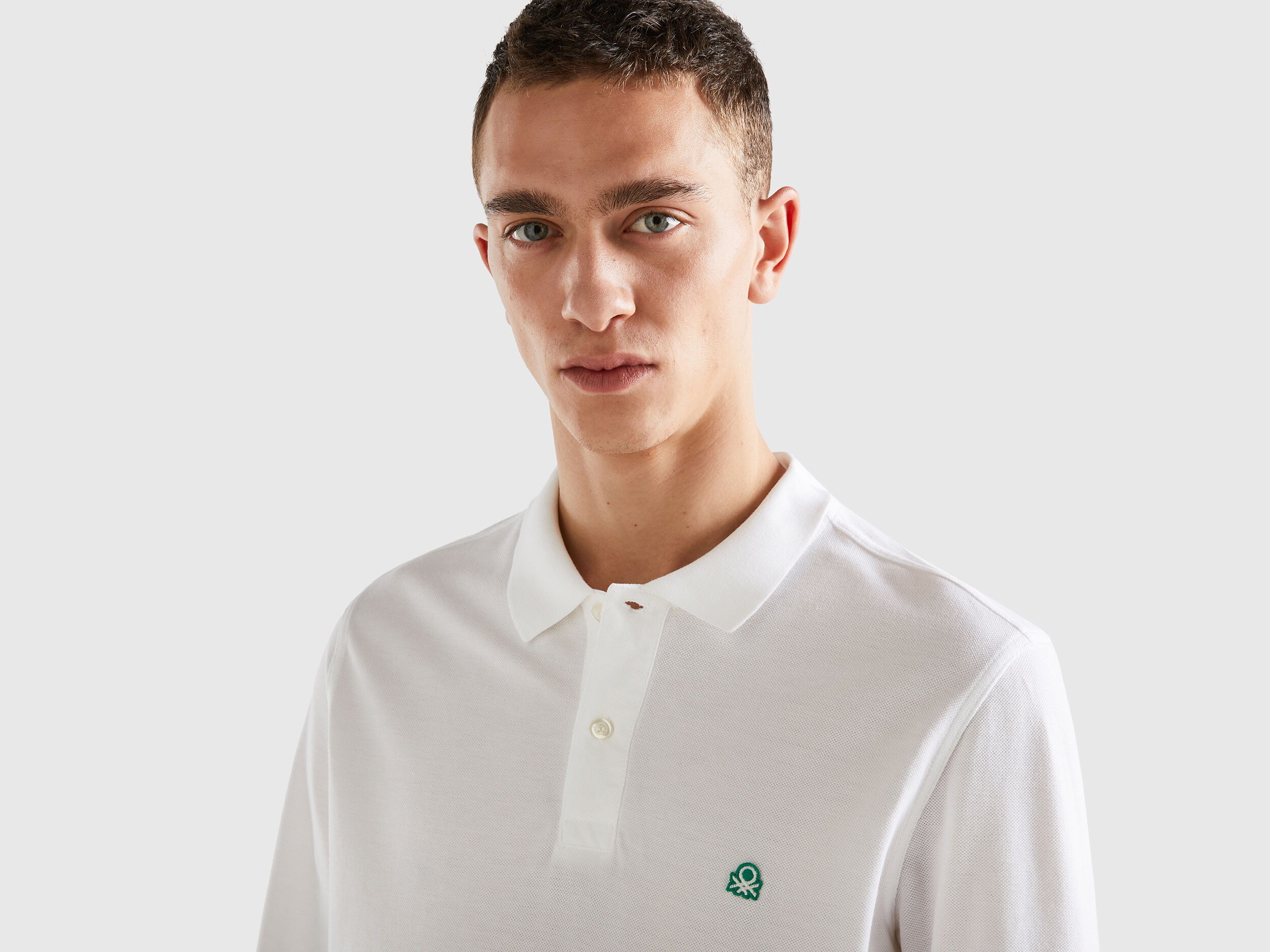 Polo benetton manica sales lunga